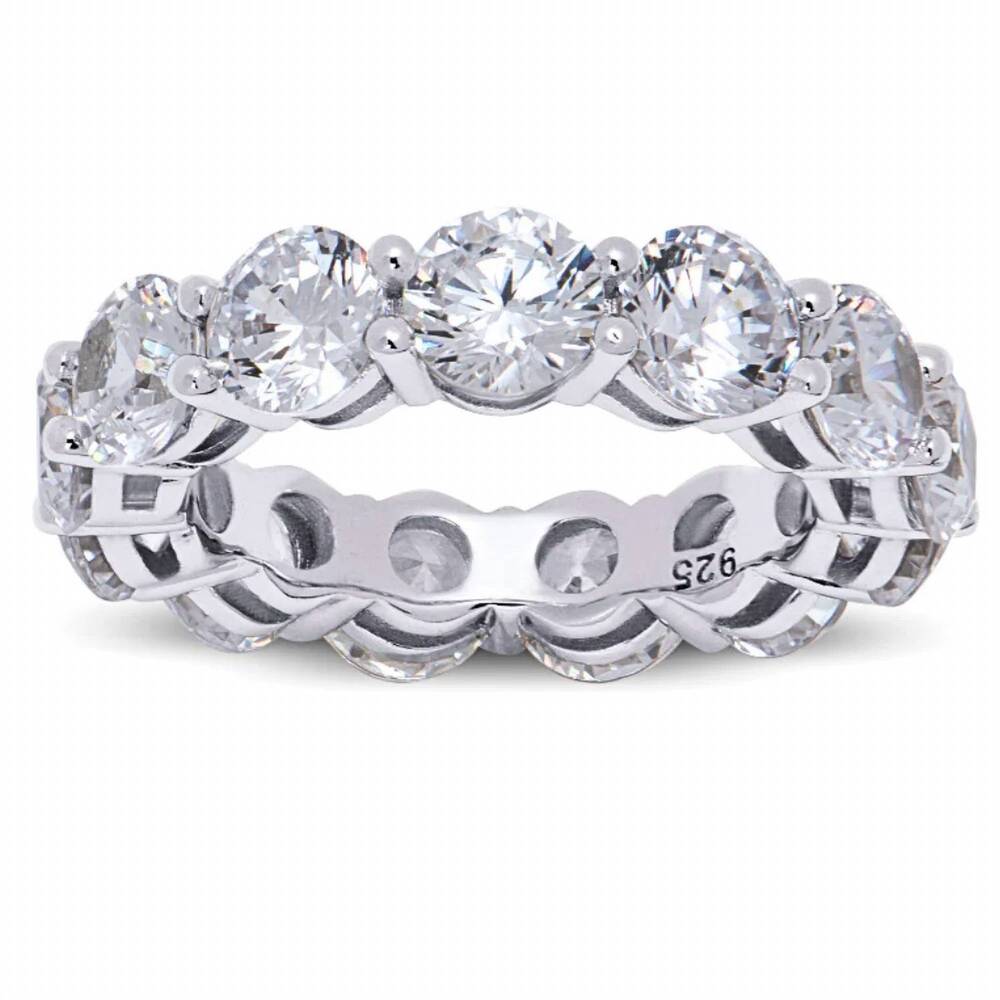 NEW STARLETTE women's evelyn eternity ring in silver